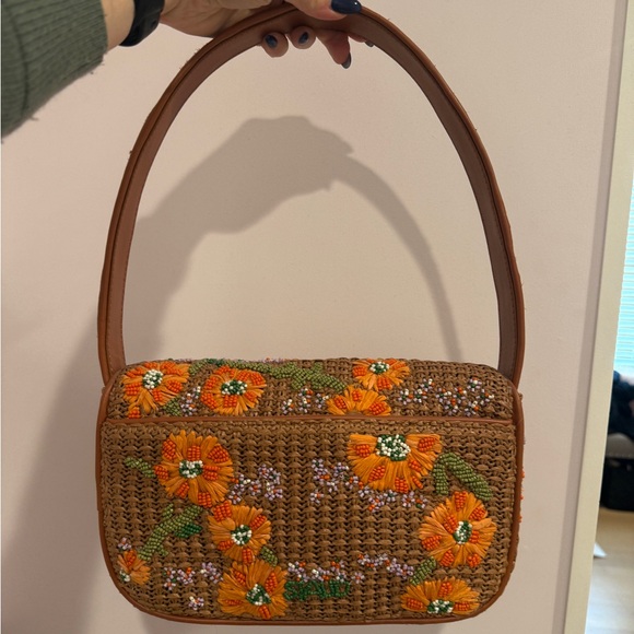 Staud Tommy Beaded Raffia Bag - Picture 3 of 8